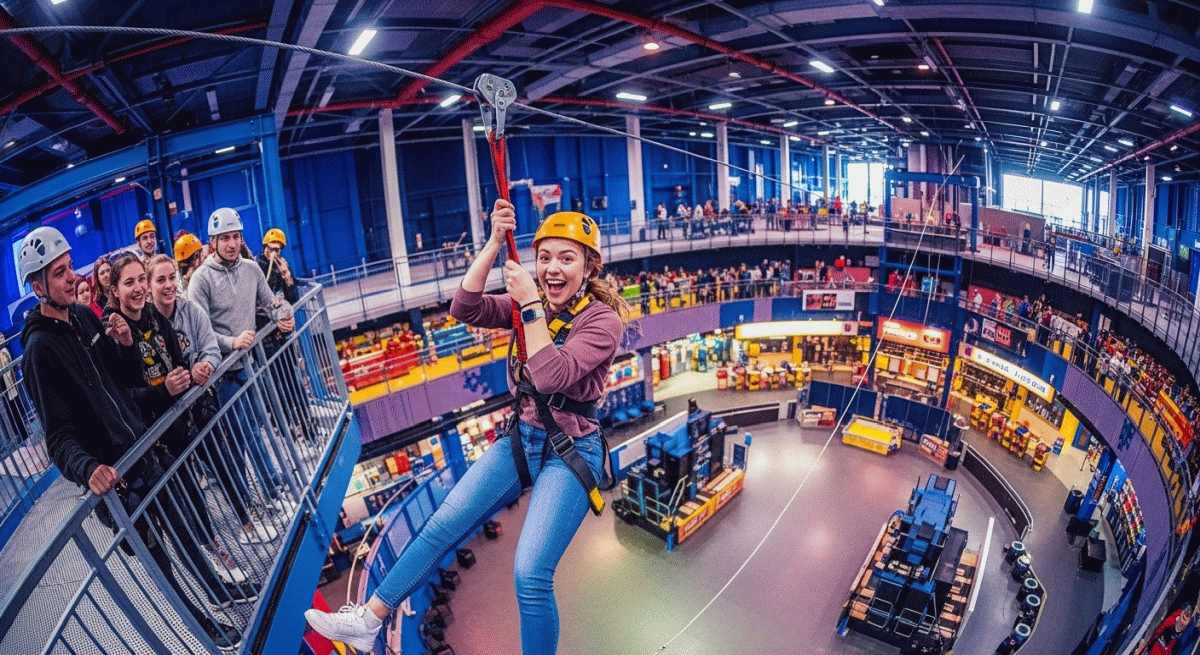 Tap into the competitive socialising trend with Skywalker's innovative ropes courses and climbing attractions. Drive repeat visits and F&B sales. 