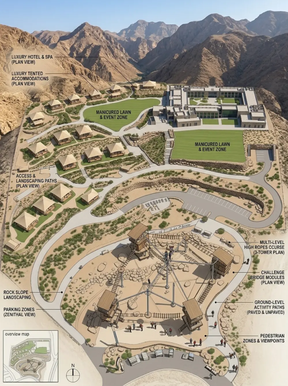 Arquitectura de parques de aventura Skywalker — de la mesa de dibujo a la realidad