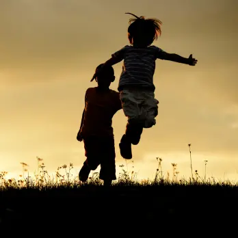 Skywalker natural playground — timber structures integrated with the surrounding landscape