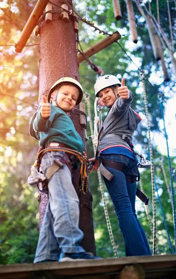 Skywalker project team planning a natural playground site