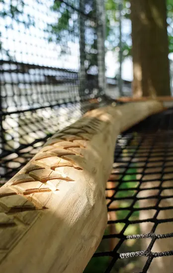 Skywalker precision construction — adventure park platform detail