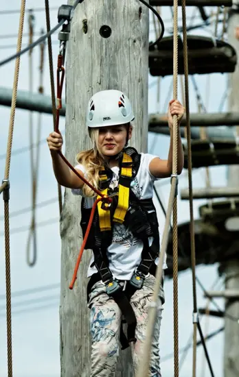 Skywalker high ropes course construction