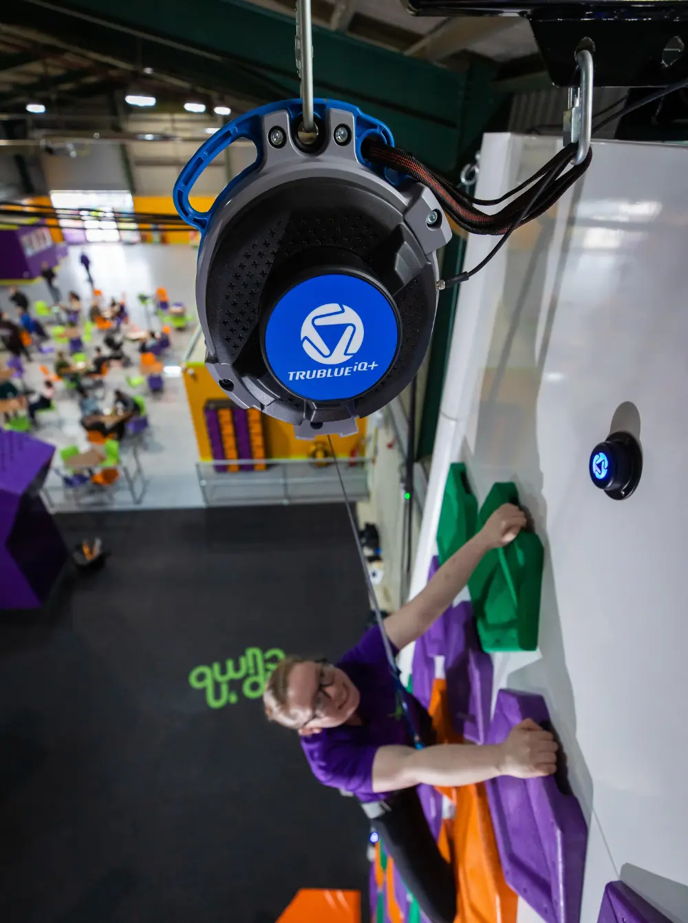 Vertikales Auto-Belay für Kletterwände